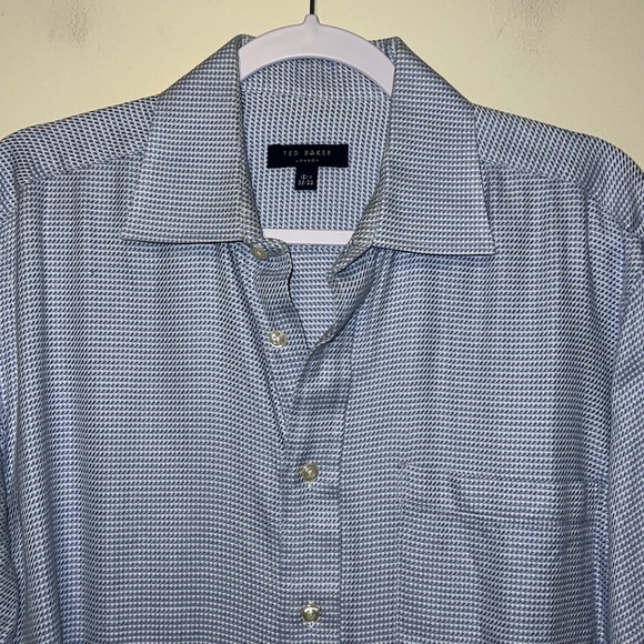 Mens Ted Baker London long sleeve button down shirts size 15.5 - Picture 2 of 6